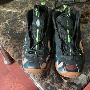 Nike shoes lime green and brown